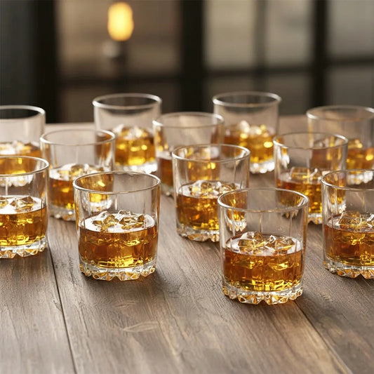 12 vnt. Vilde stiklinės viskiui ir gėrimams, 280 ml komplektas