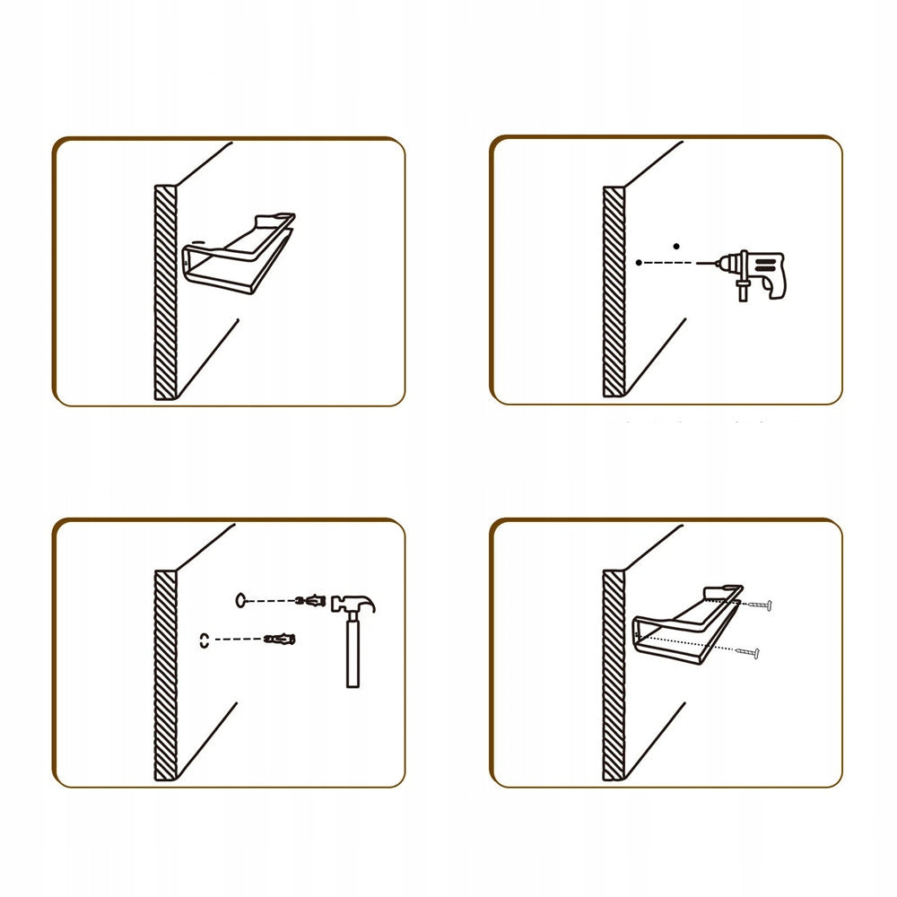 2 vnt. sieninės lentynos rinkinys, pakabinamos, su skersiniu, virtuvės sieninė lentyna