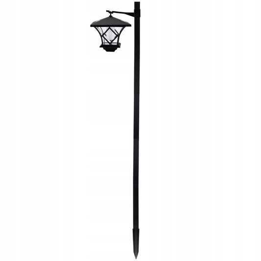 2x LED saulės sodo lempa, dekoratyvinis lauko žibintas, pastatomas, 1,5m