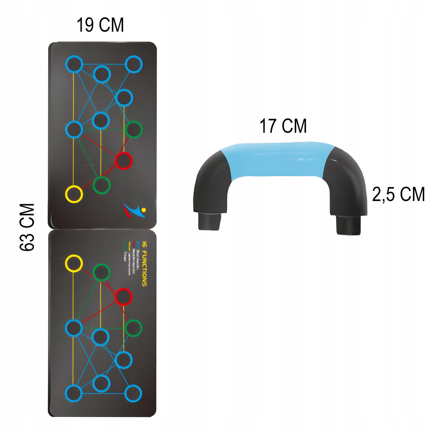 DAUGIAFUNKCINĖ LENTA ATSISPAUDIMAMS, RANKENOS ATSISPAUDIMŲ PRATIMAMS, NESLYSTANTI