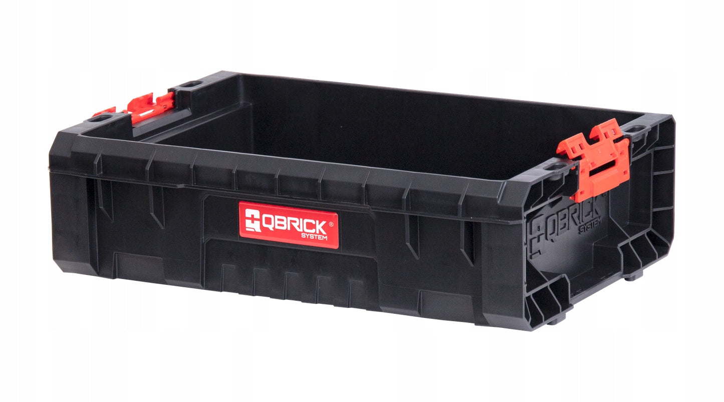 QBRICK SYSTEM PRO Modulinė dėžė juoda 18l įrankių dėžė