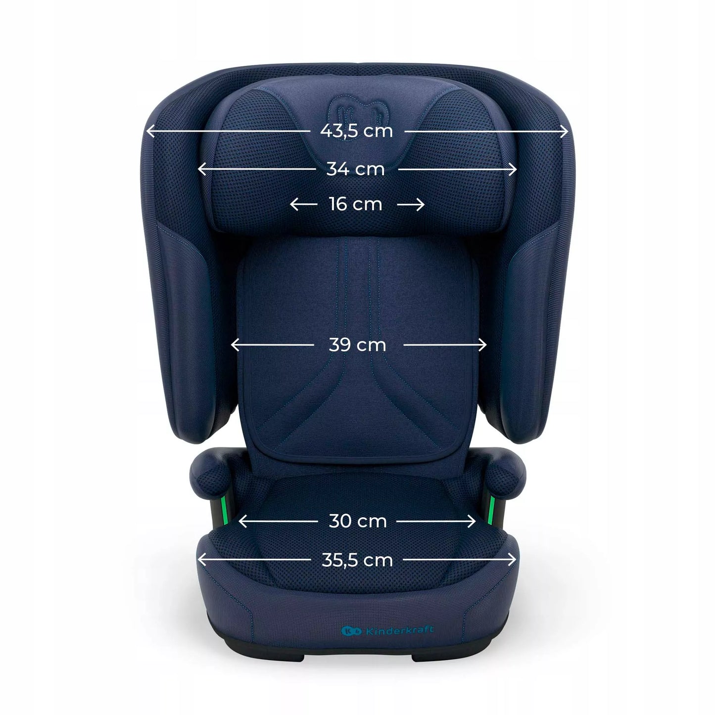 Kinderkraft Automobilinė kėdutė 3,5-12 metų 100-150 cm 15-36 kg UNITY 2 Tamsiai mėlynos spalvos