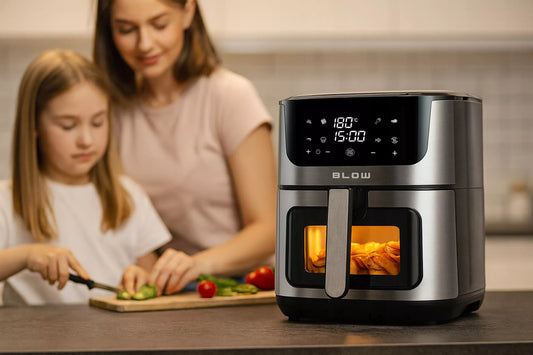 ORO GRYTUVE AIR FRYER, BE ALIEJAUS, DIDELIS XL KORPELIS 8L, 2 kaitinimo elementai, Galingas 2500W