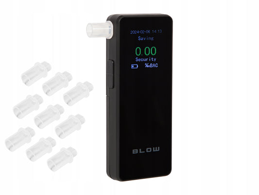 POLICIJOS ALKOMATRAS ELEKTROCHEMINIS KALIBRAVIMAS PRO TIKSLUSIS + 10 ATSUKIMŲ