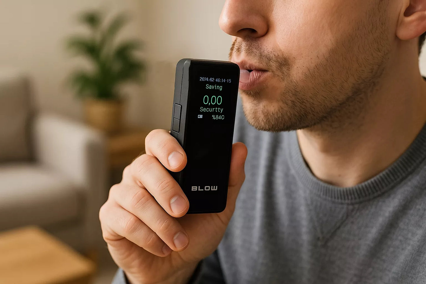 POLICIJOS ALKOMATRAS ELEKTROCHEMINIS KALIBRAVIMAS PRO TIKSLUSIS + 10 ATSUKIMŲ