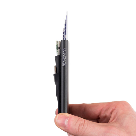 ALIUMININĖ PLONA VYRIŠKA PINIGINĖ SLIM Kortelių Dėklas RFID APSAUGA | KORUMA