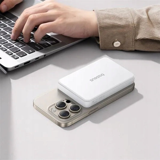 BASEUS MAGNETINIS GREITAS POWERBANKAS 10000 MAH MAGSAFE GREITAS ĮKROVIMAS PD
