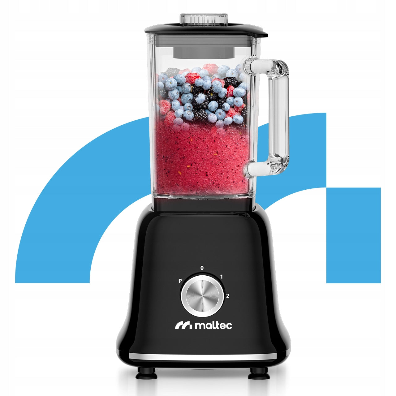 Stiklinis maišytuvas kokteiliams ir glotnučiams, malūnėlis, 2 buteliukai, didelis 1600 ml