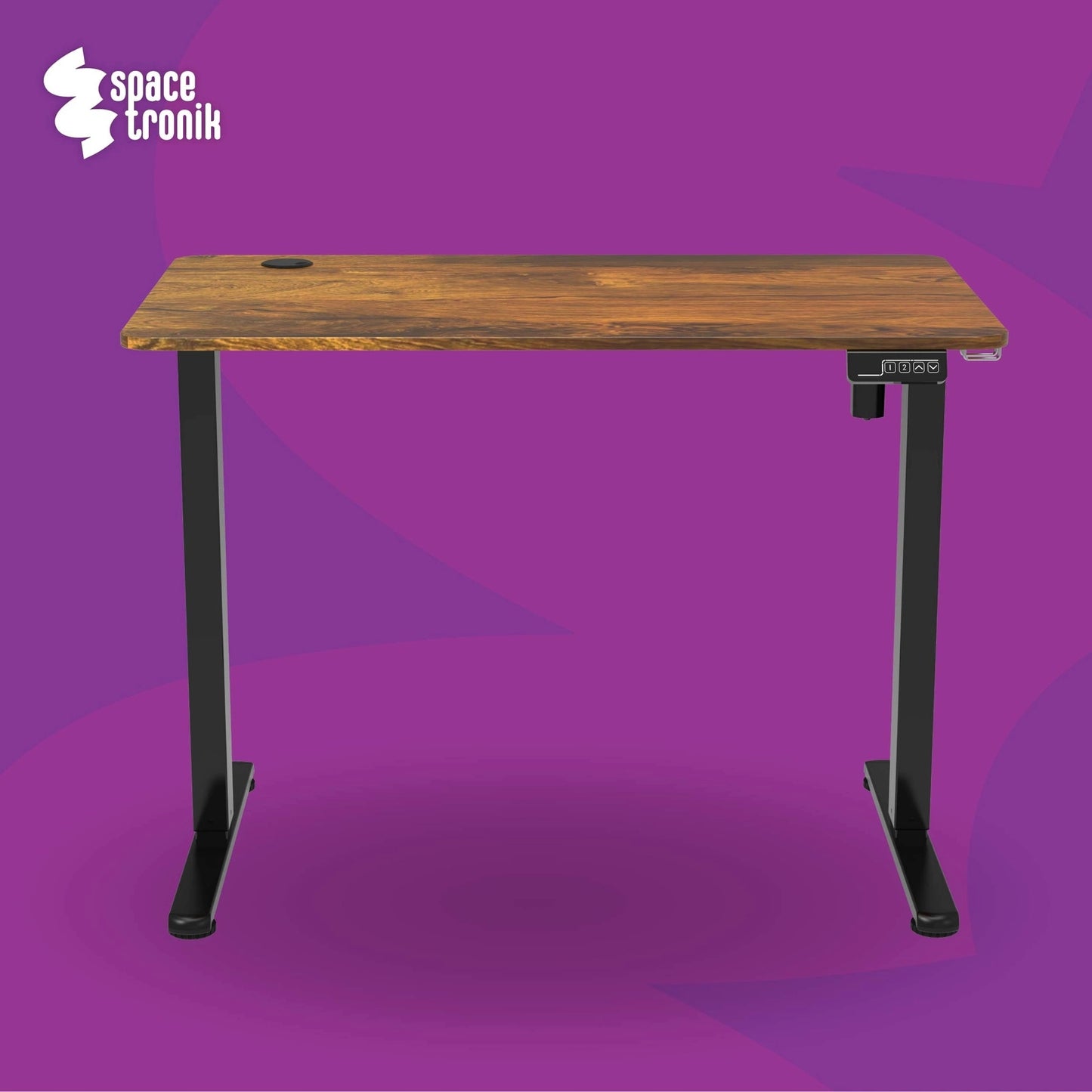 Elektrinis reguliuojamas stalas 120x60 cm, aukščio reguliavimas 72-118 cm Spacetronik