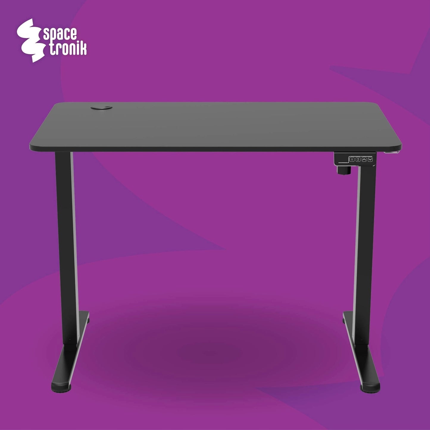 Elektrinis reguliuojamas stalas 120x60 cm, aukščio reguliavimas 72-118 cm Spacetronik