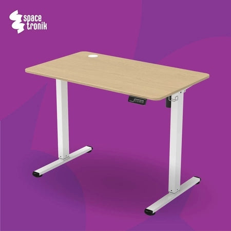 Elektrinis reguliuojamas stalas 120x60 cm, aukščio reguliavimas 72-118 cm Spacetronik