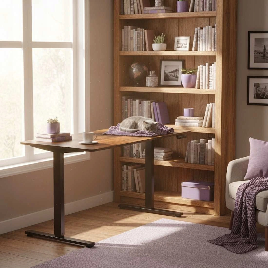 Elektrinis reguliuojamas stalas 160x80, aukščio reguliavimas 73-118 Spacetronik