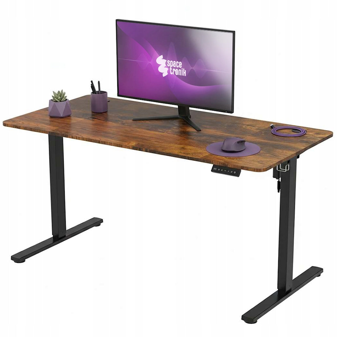 Elektrinis reguliuojamas stalas 160x80, aukščio reguliavimas 73-118 Spacetronik