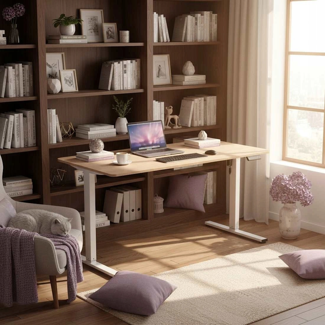 Elektrinis reguliuojamas stalas 160x80, 80 KG keliamoji galia, Spacetronik žaidimams