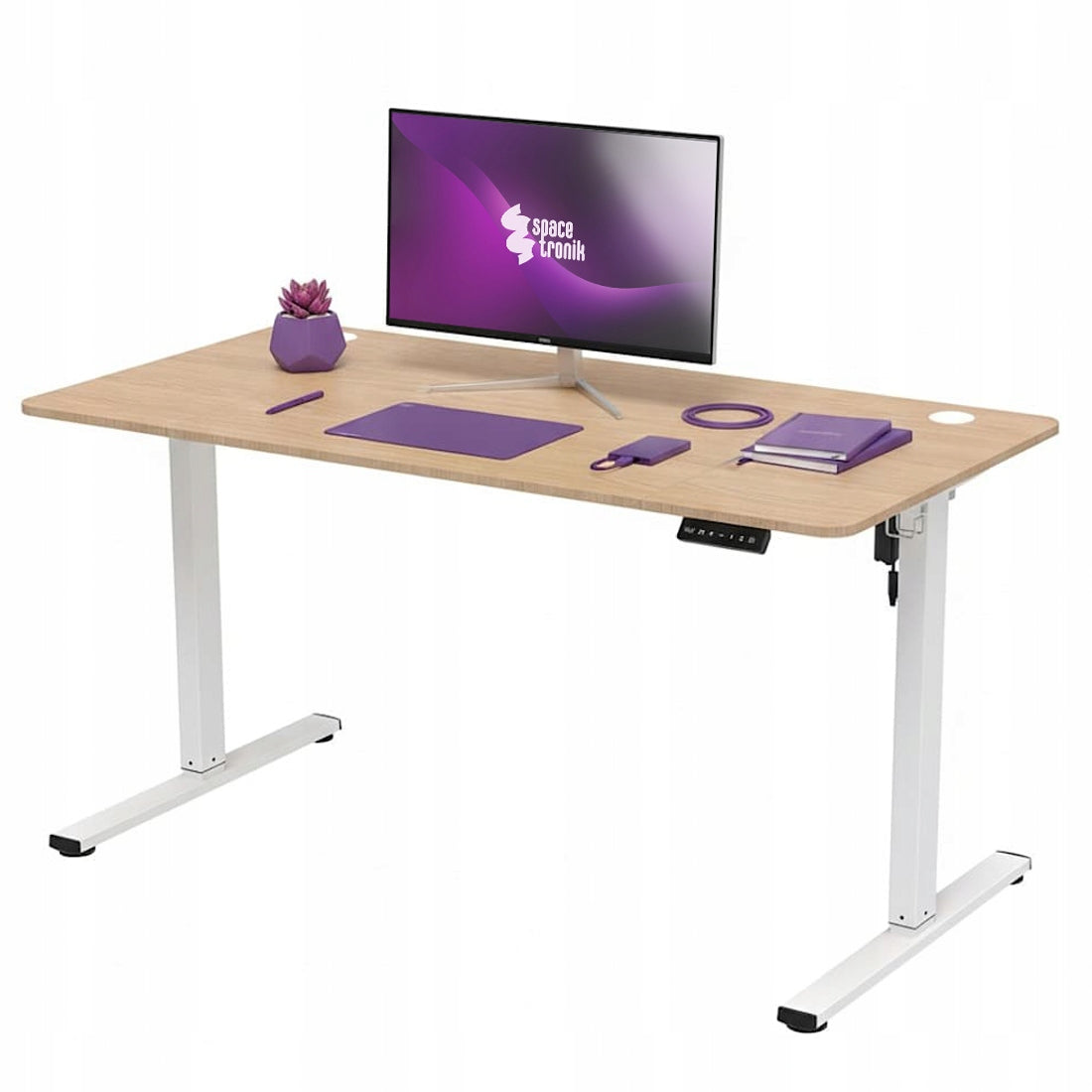 Elektrinis reguliuojamas stalas 160x80, 80 KG keliamoji galia, Spacetronik žaidimams