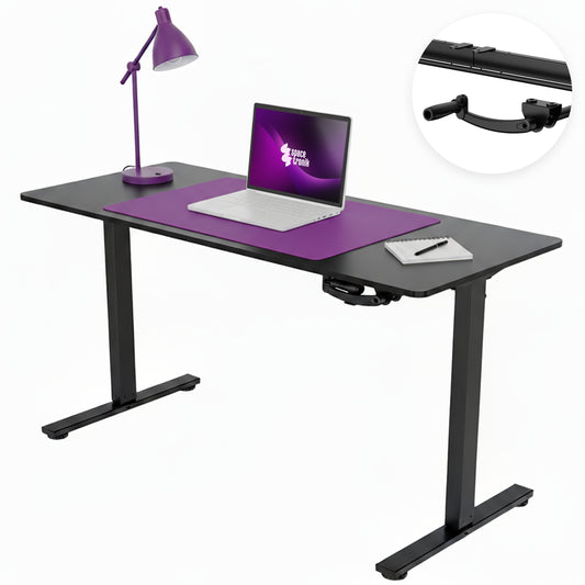 Rankiniu būdu reguliuojamas stalas 140x60 Aukščio reguliavimas 72-109cm Spacetronik