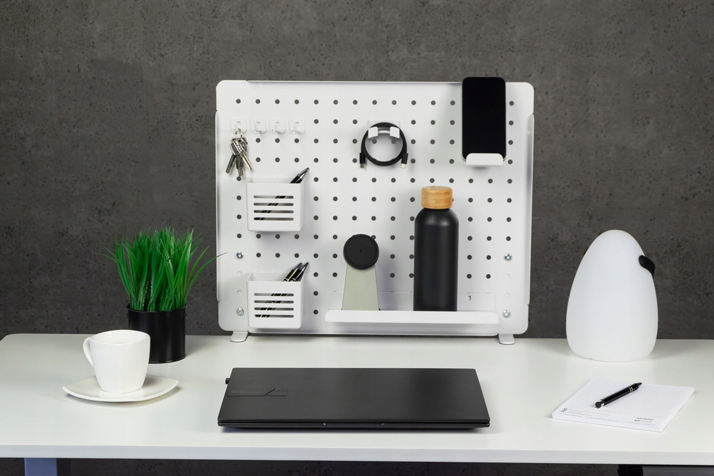 Elektrinis reguliuojamas stalas Control+ 120/60 LVNSystem baltas reg. 73-122