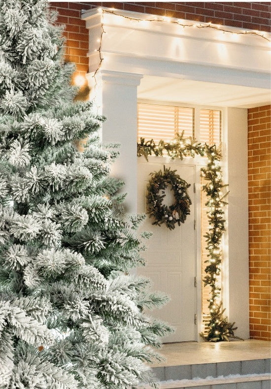 Kalėdinė pušis su sniegu, SNIEGUOTA, kaip gyva, 160 cm, balta, graži