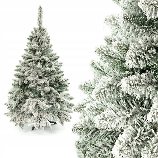 Kalėdinė pušis su sniegu, SNIEGUOTA, kaip gyva, 160 cm, balta, graži