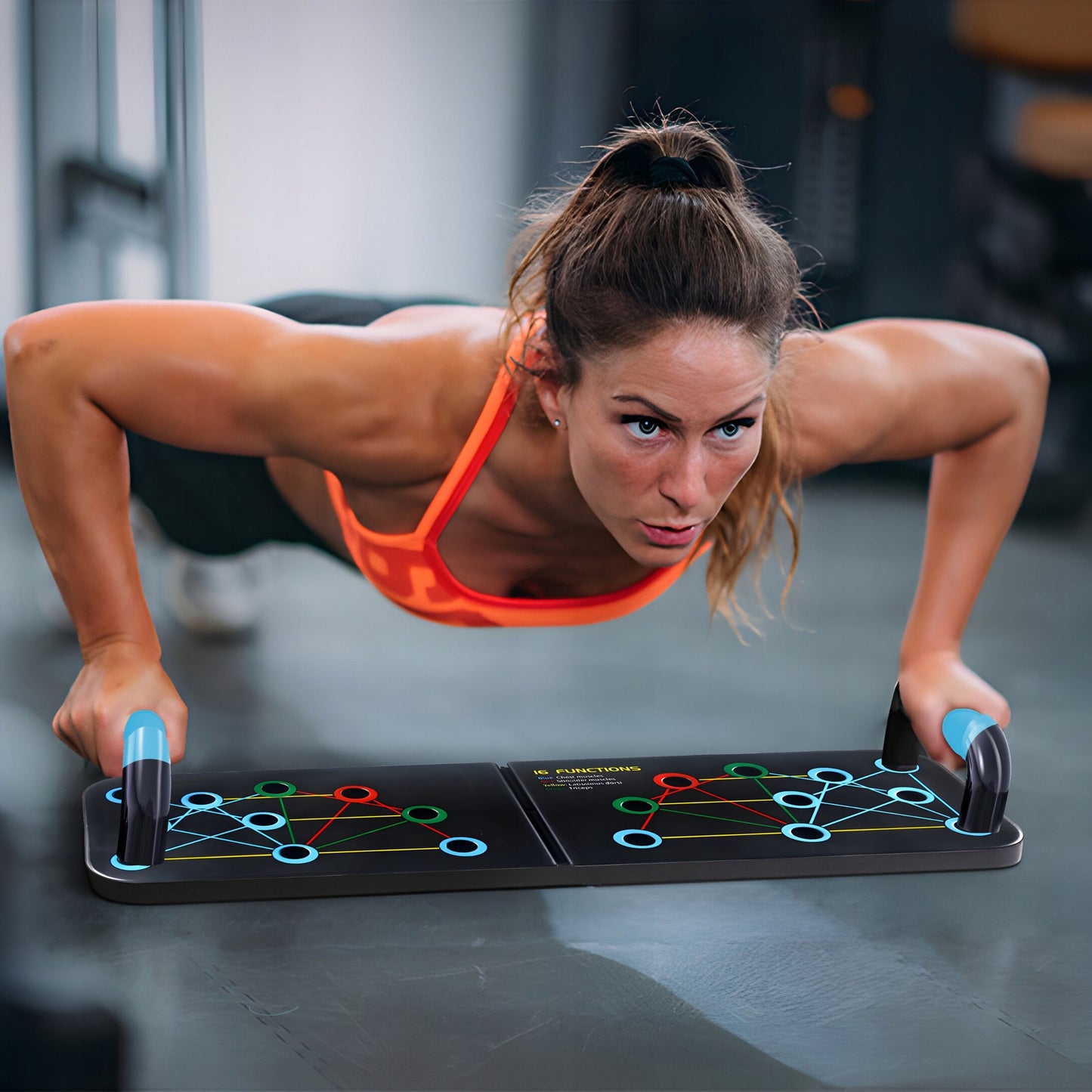 DAUGIAFUNKCINĖ LENTA ATSISPAUDIMAMS, RANKENOS ATSISPAUDIMŲ PRATIMAMS, NESLYSTANTI