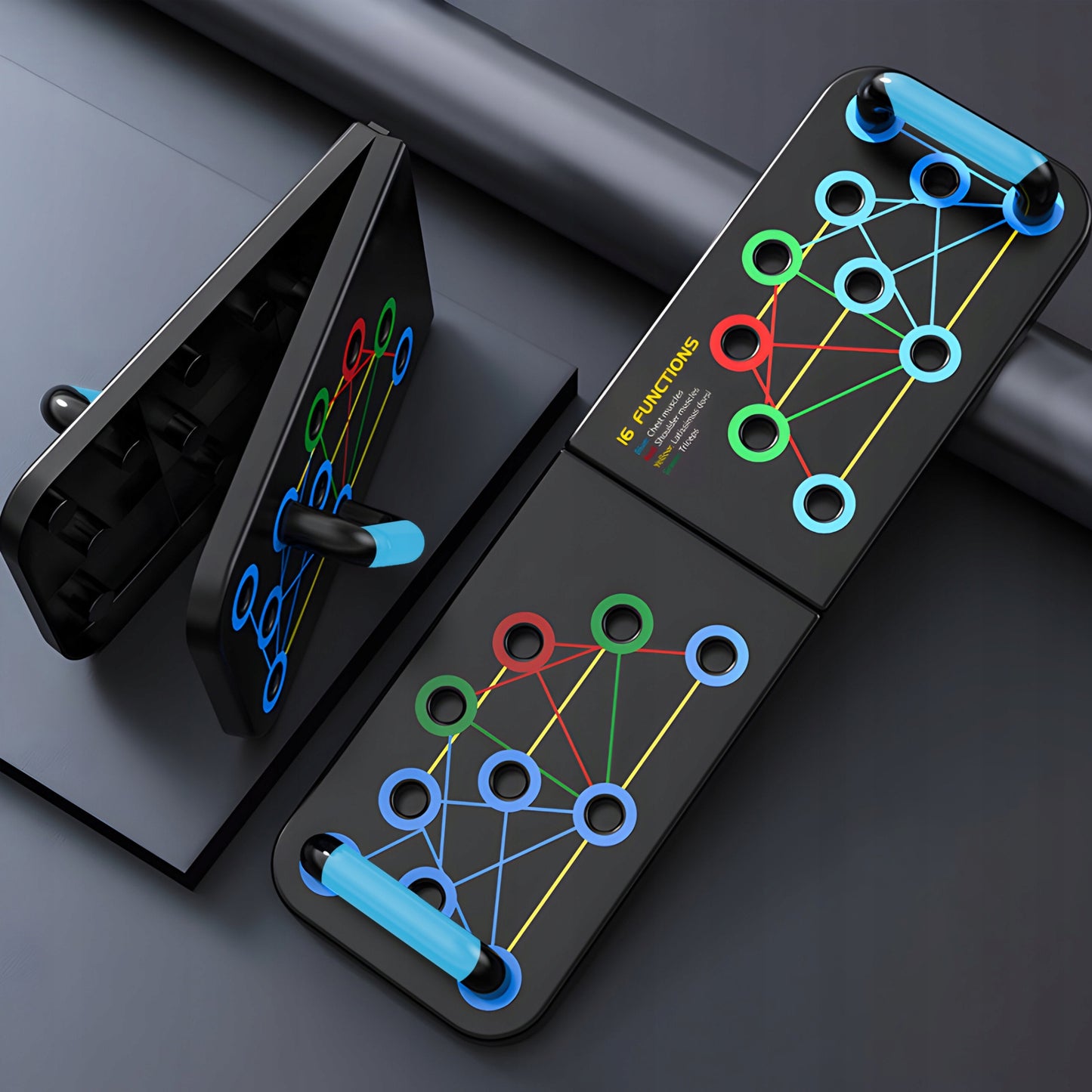 DAUGIAFUNKCINĖ LENTA ATSISPAUDIMAMS, RANKENOS ATSISPAUDIMŲ PRATIMAMS, NESLYSTANTI