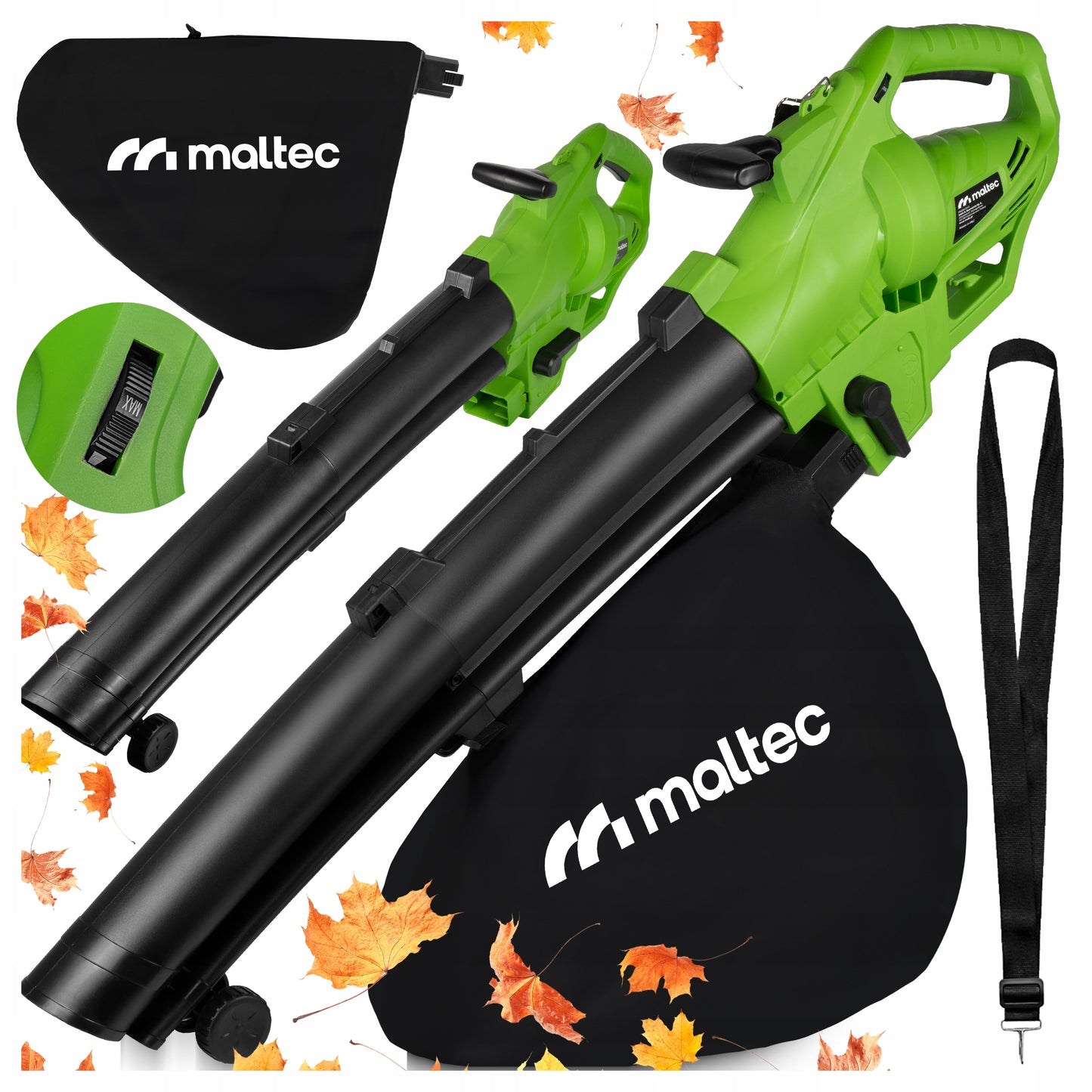 Elektrinis sodo lapų pūstuvas siurblys smulkintuvas 3500W 270km/h