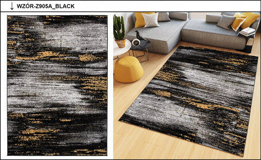 SPALVOTAS KILIMĖLIS 80x150 MODERNI BCF ĮVAIRIŲ RAŠTŲ