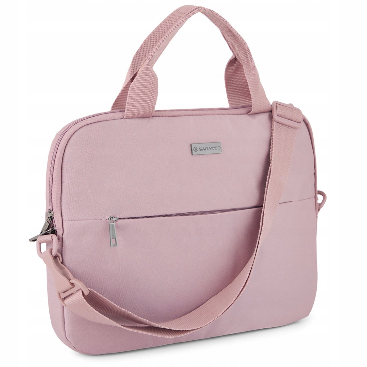 Moteriška 15,6" nešiojamojo kompiuterio rankinė, lengva, rožinė, dėklas nešiojamajam kompiuteriui ZAGATTO
