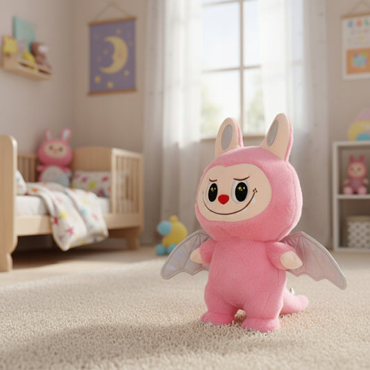 Didelis Rožinis Pliušinis Žaislas Vaikams LABUBU LA BUBU 45cm