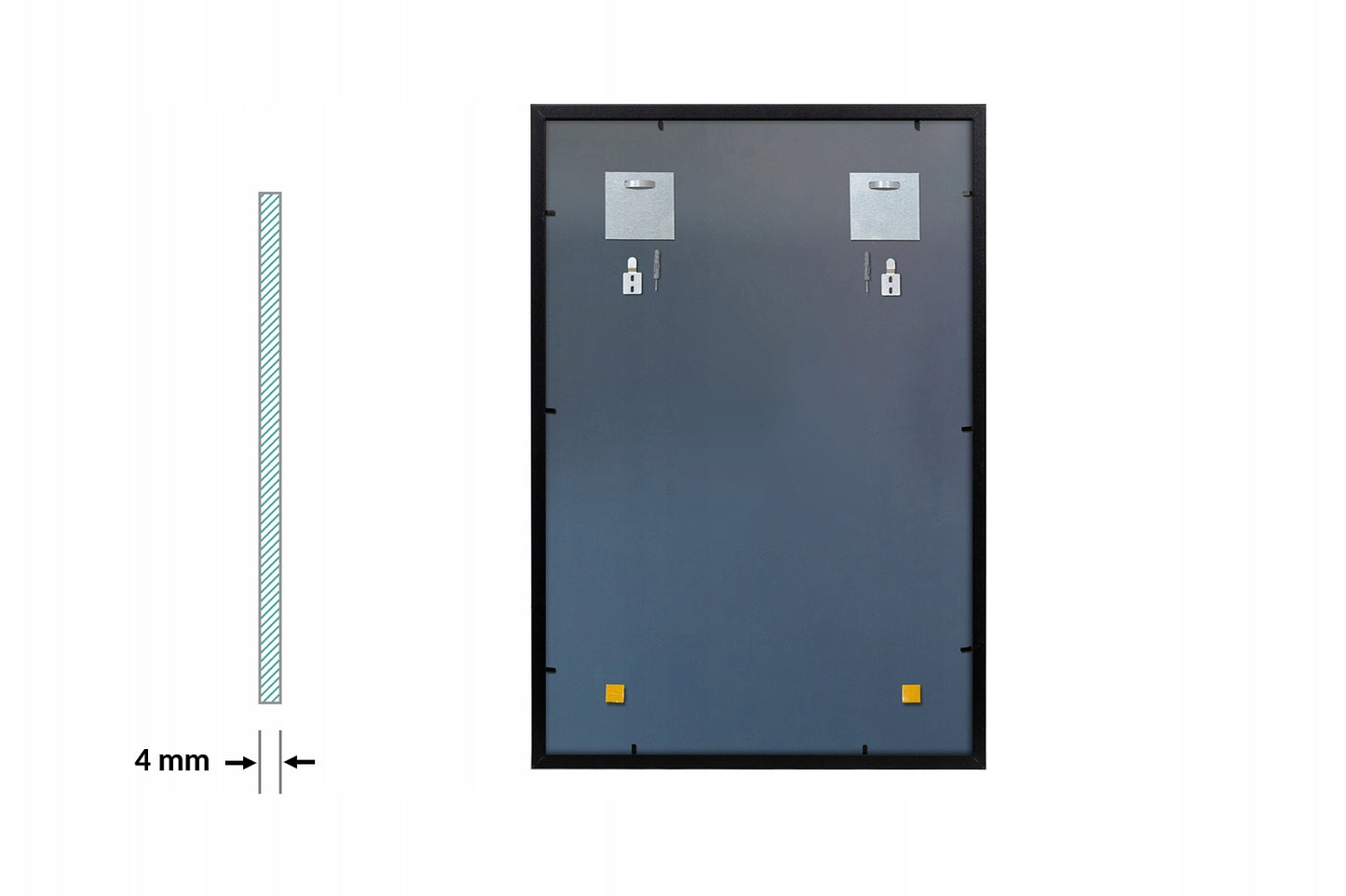 Elegantiškas veidrodis su patvariu MDF rėmu 80x60 cm