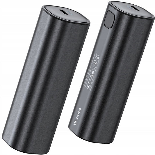 Elektrinis rankų šildytuvas su USB C Powerbank 2x 5000mAh Warmco M02