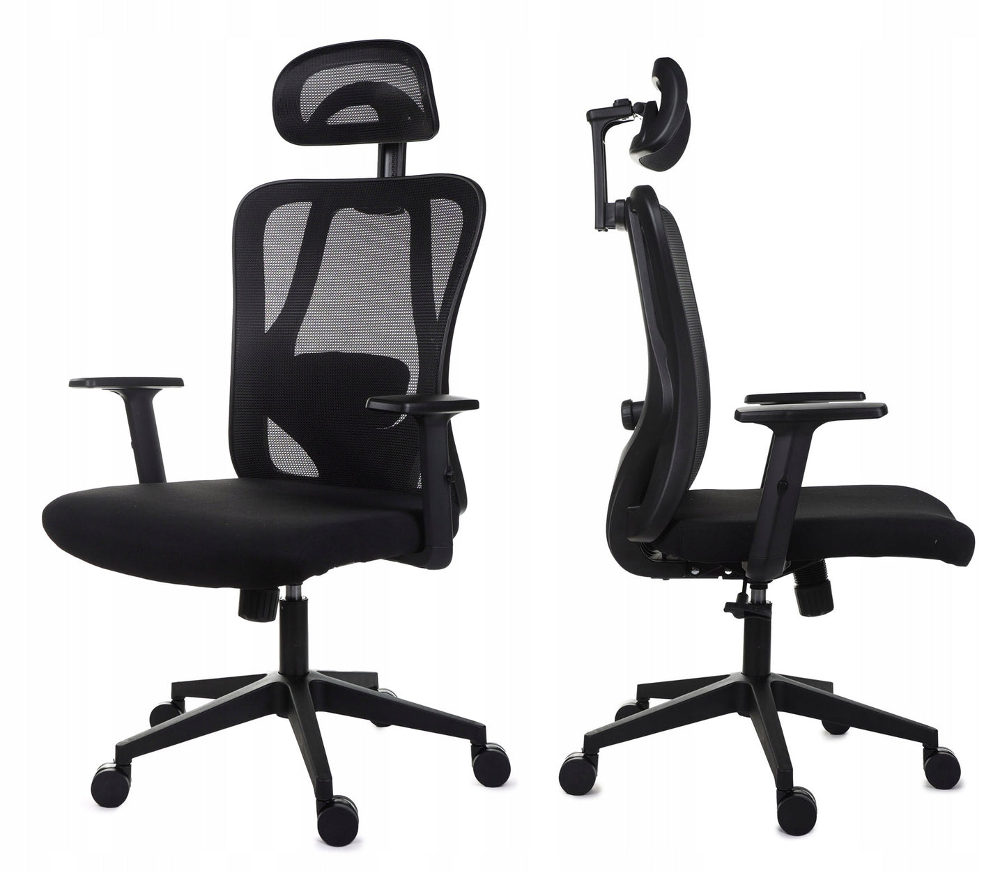 Ergonomiška biuro kėdė FXB004 su reguliuojamais porankiais ir galvos atrama, BHP