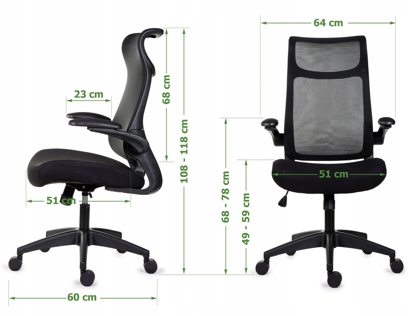 Ergonomiškas pilkas biuro krėslas FHX011, reguliuojami porankiai, darbo sauga, pilkas