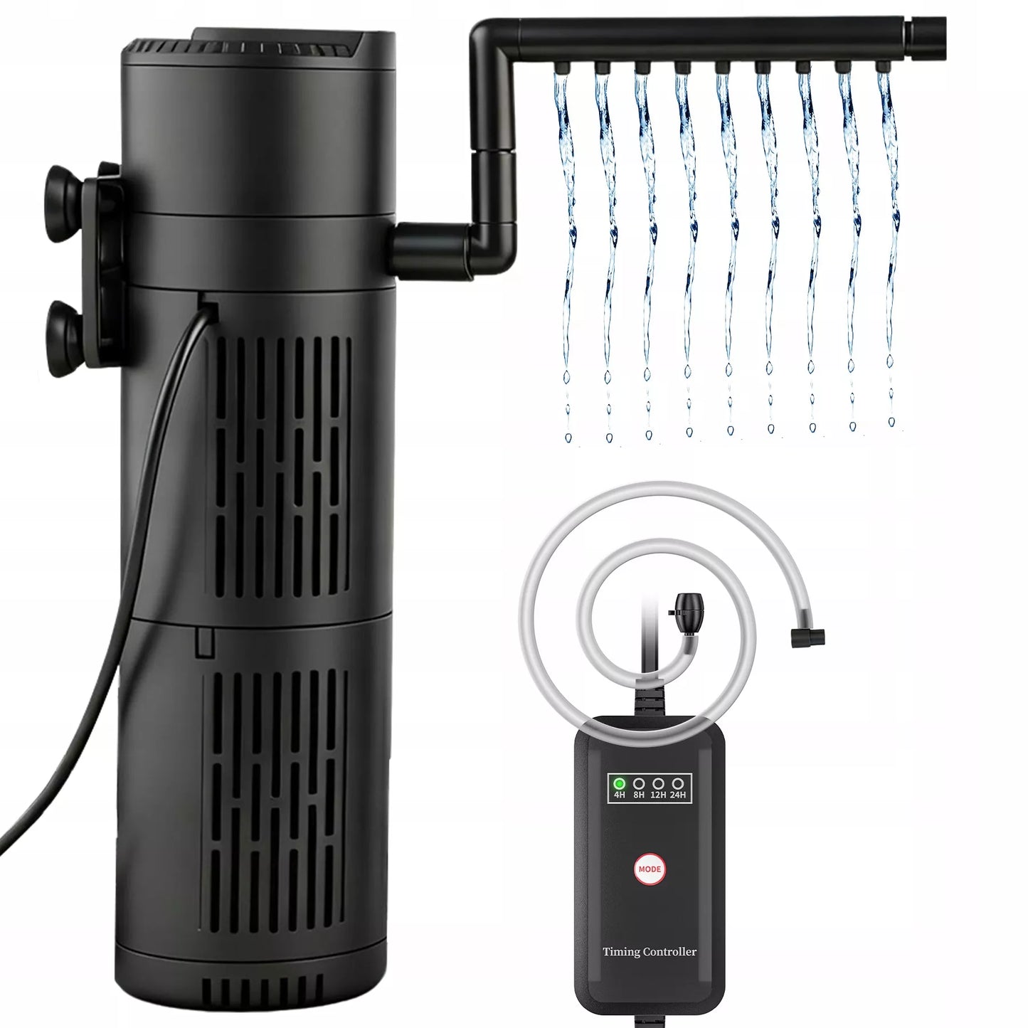 VIDINIS AKVARIUMO FILTRAS iki 150 L 5 IN 1 SU UV-C LEMPA 500 l/h
