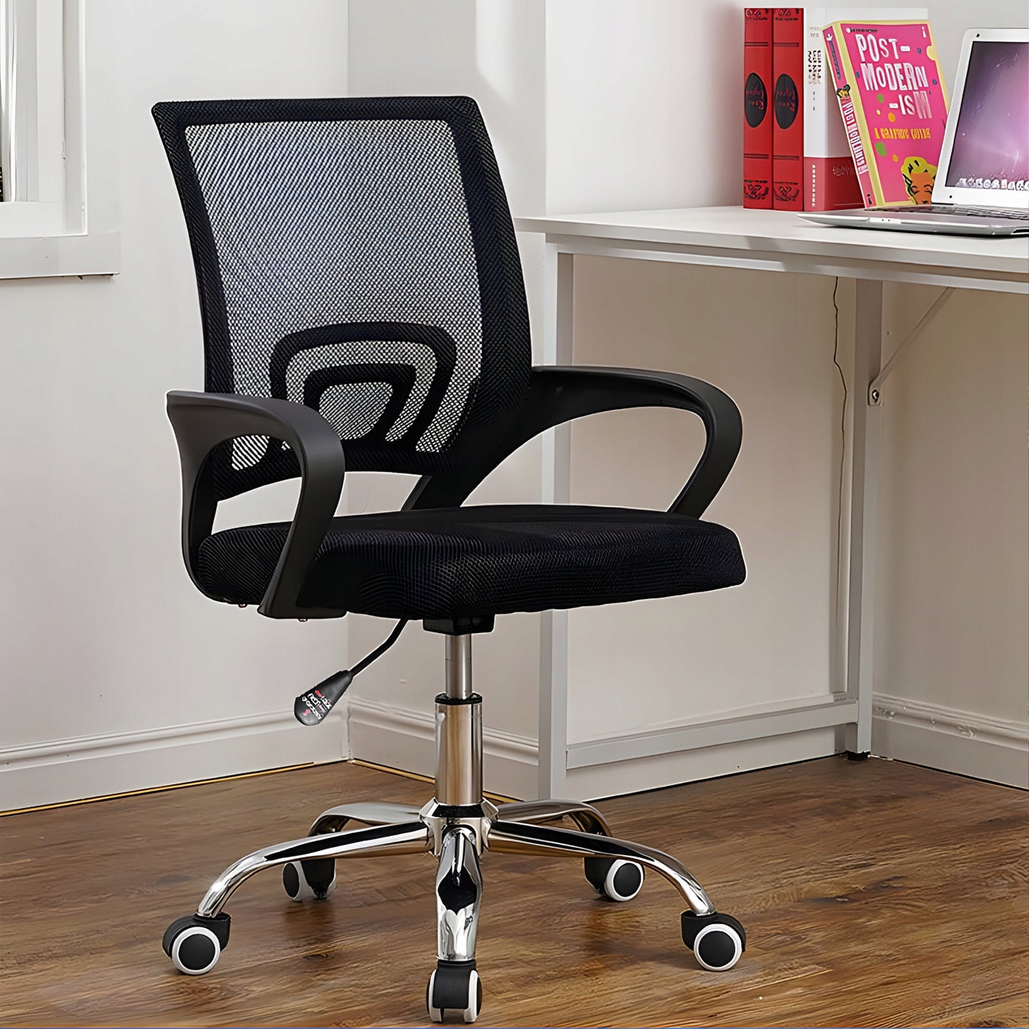 Biuro kėdė su mikro tinkleliu, juoda, 150 kg