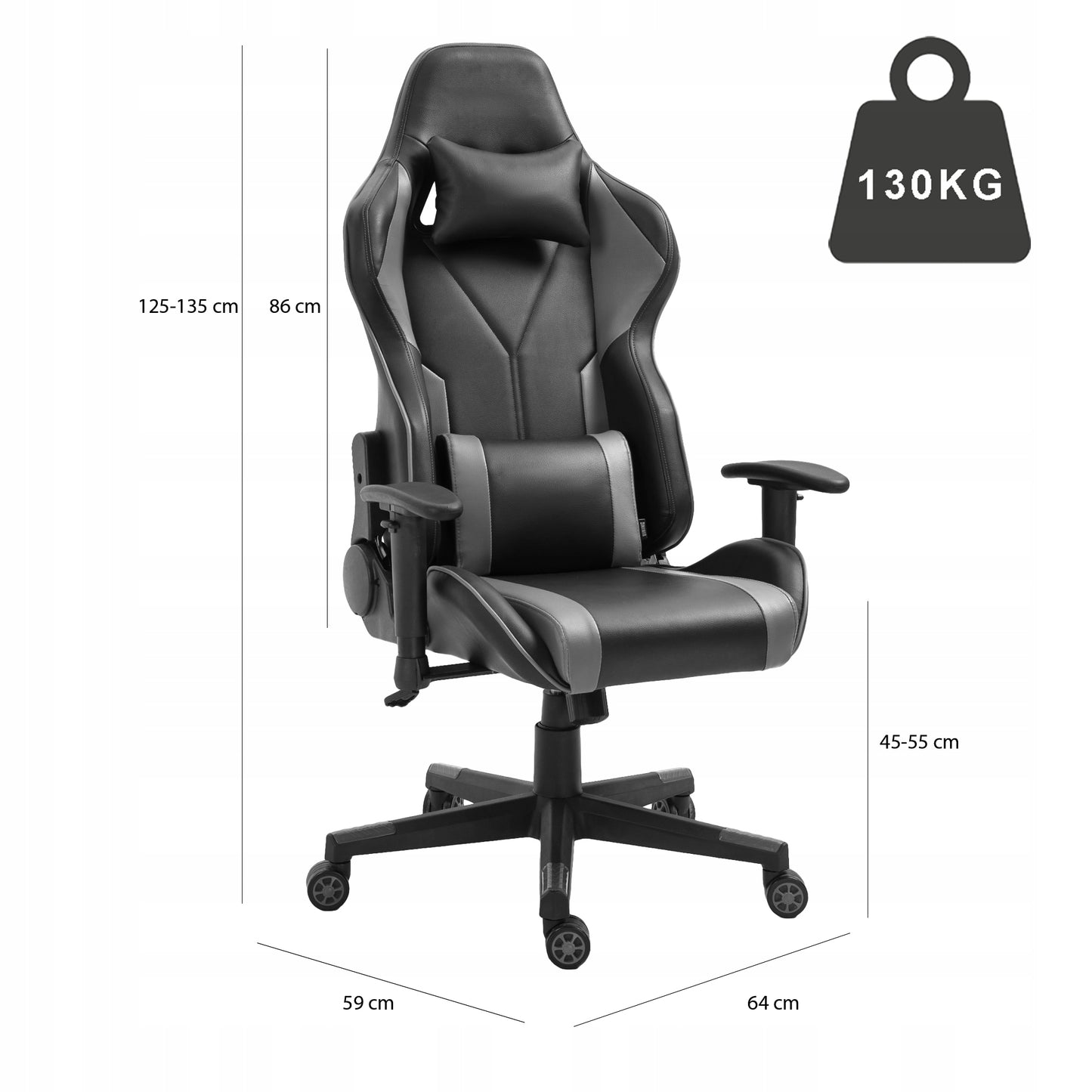 Žaidimų kėdė biuro pasukama kaušo formos ekooda VIKING