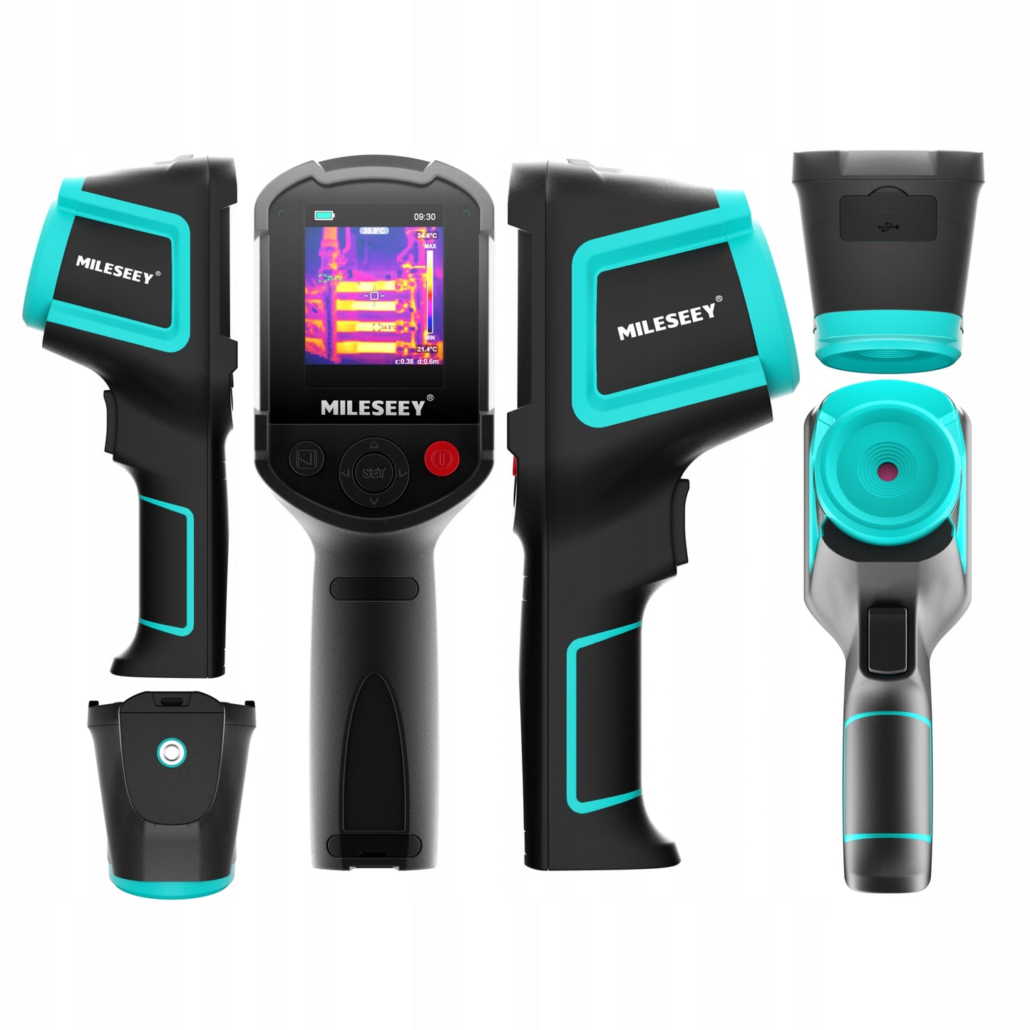 PRO termovizorinė kamera –20 +550 USB-C 2.8" LCD Signalizacija CE Nuotraukų įrašymas