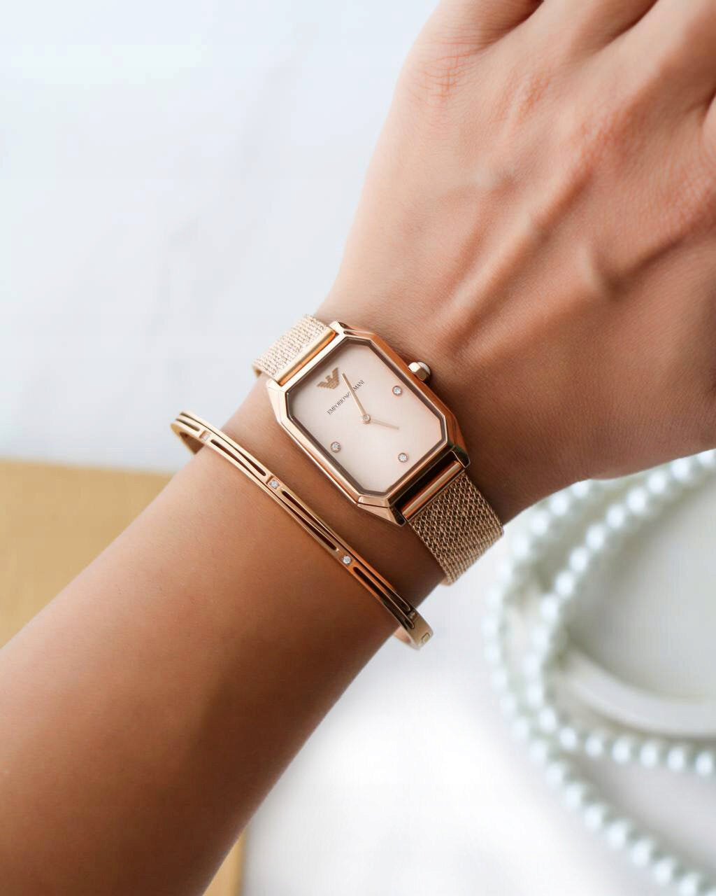 Moteriškas laikrodis EMPORIO ARMANI GIOIA AR11347 + DĖŽUTĖ SERTIFIKATAS