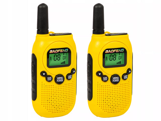 TRUMASIS RADIOTELEFONAS 2x WALKIE TALKIE BAOFENG BF-T6 PMR, DIDELIS VEIKIMO ATSTUMAS
