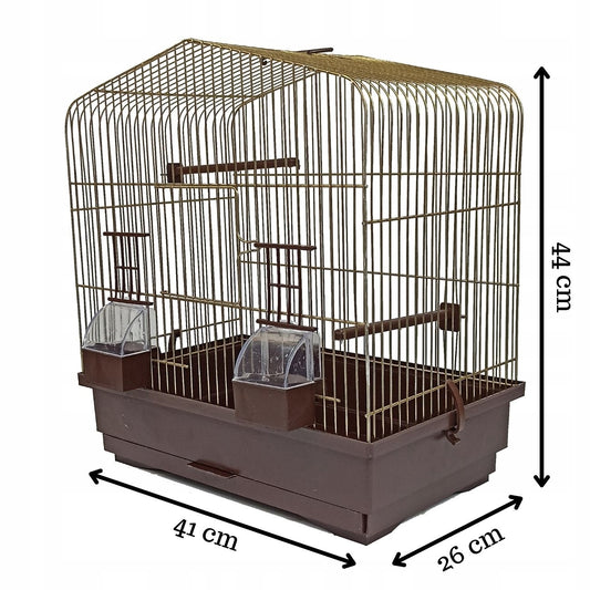 Papūgų narvas, banguotajai papūgėlei – 41x26x44cm