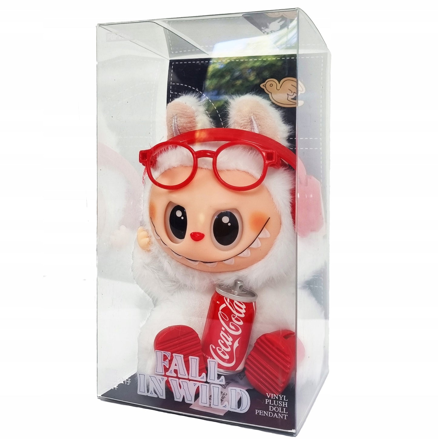 LABUBU talismano figūrėlė Coca-Cola Fall in Wild LABU-BU raktų pakabukas + Dėžutė