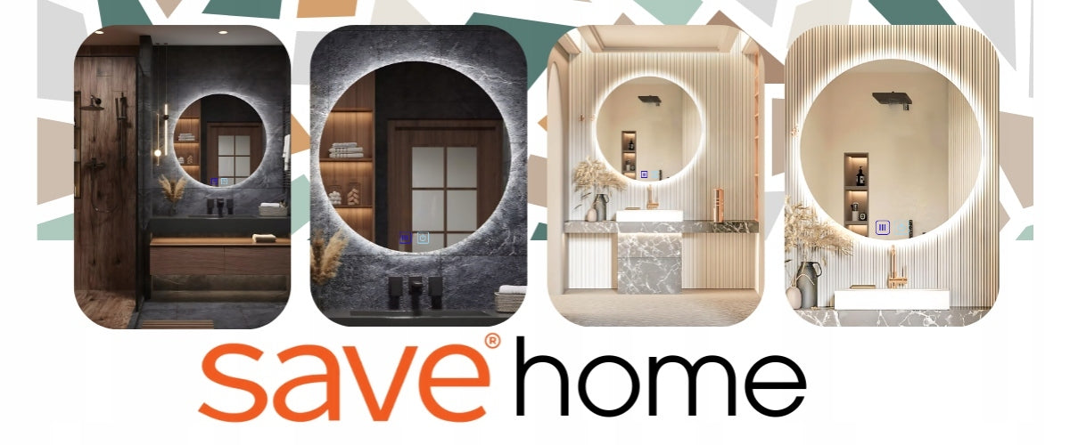 Apvalus LED vonios veidrodis 80 cm, lietimui jautrus, su apsauga nuo rasojimo, 3 spalvų temperatūros