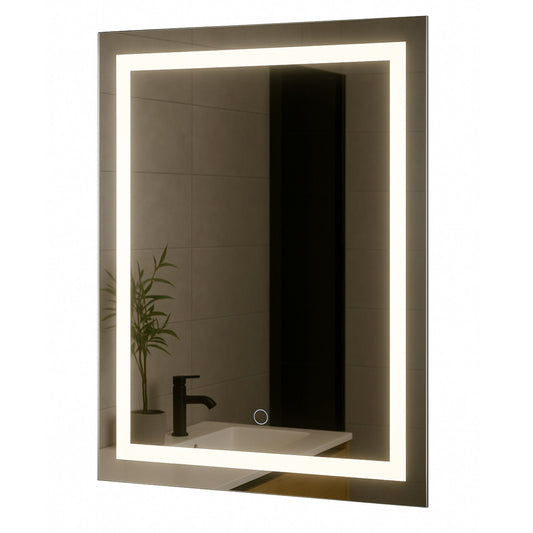 Vonios veidrodis LUNA 60 X 80 cm jutiklinis jungiklis LED apšvietimas