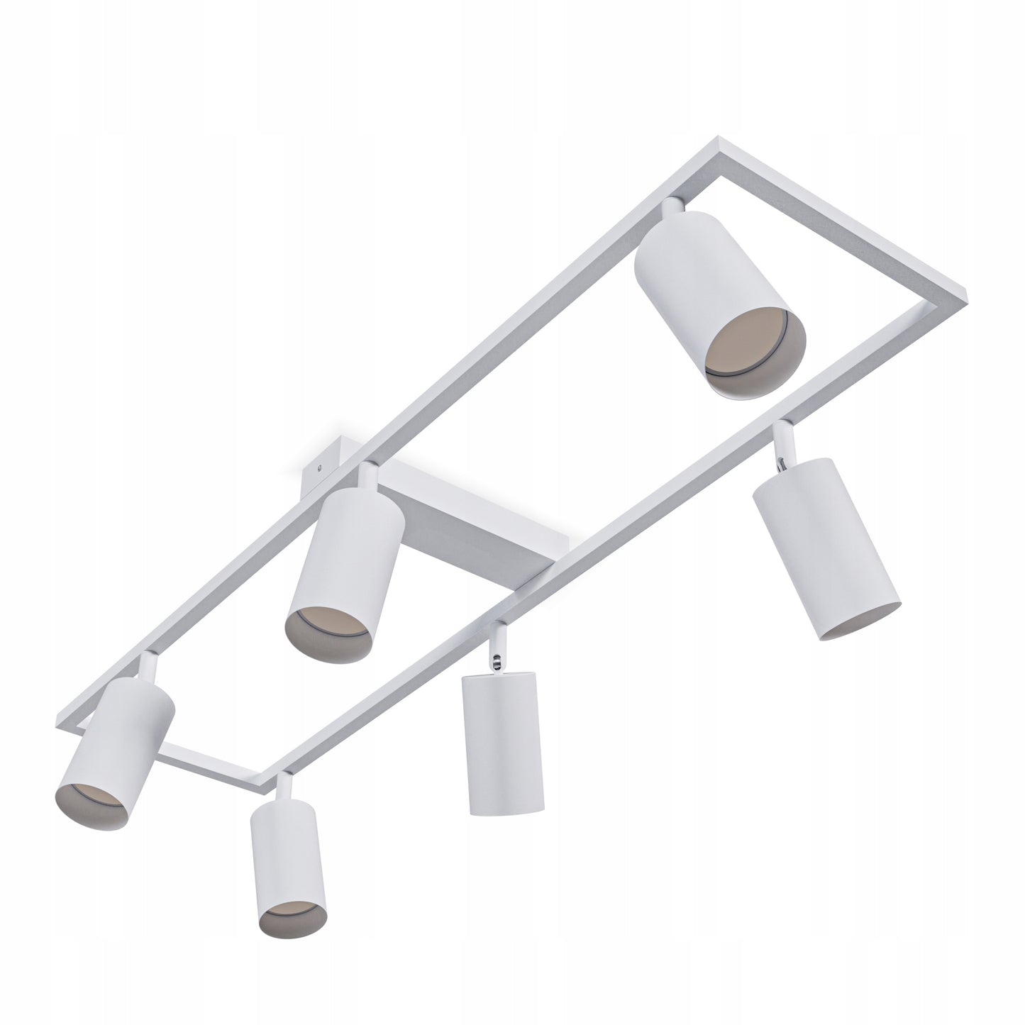 Lubinis šviestuvas su 6 GU10 LED/halogeniniais taškiniais prožektoriais, reguliuojamas sieninis šviestuvas, LED lubinė lempa