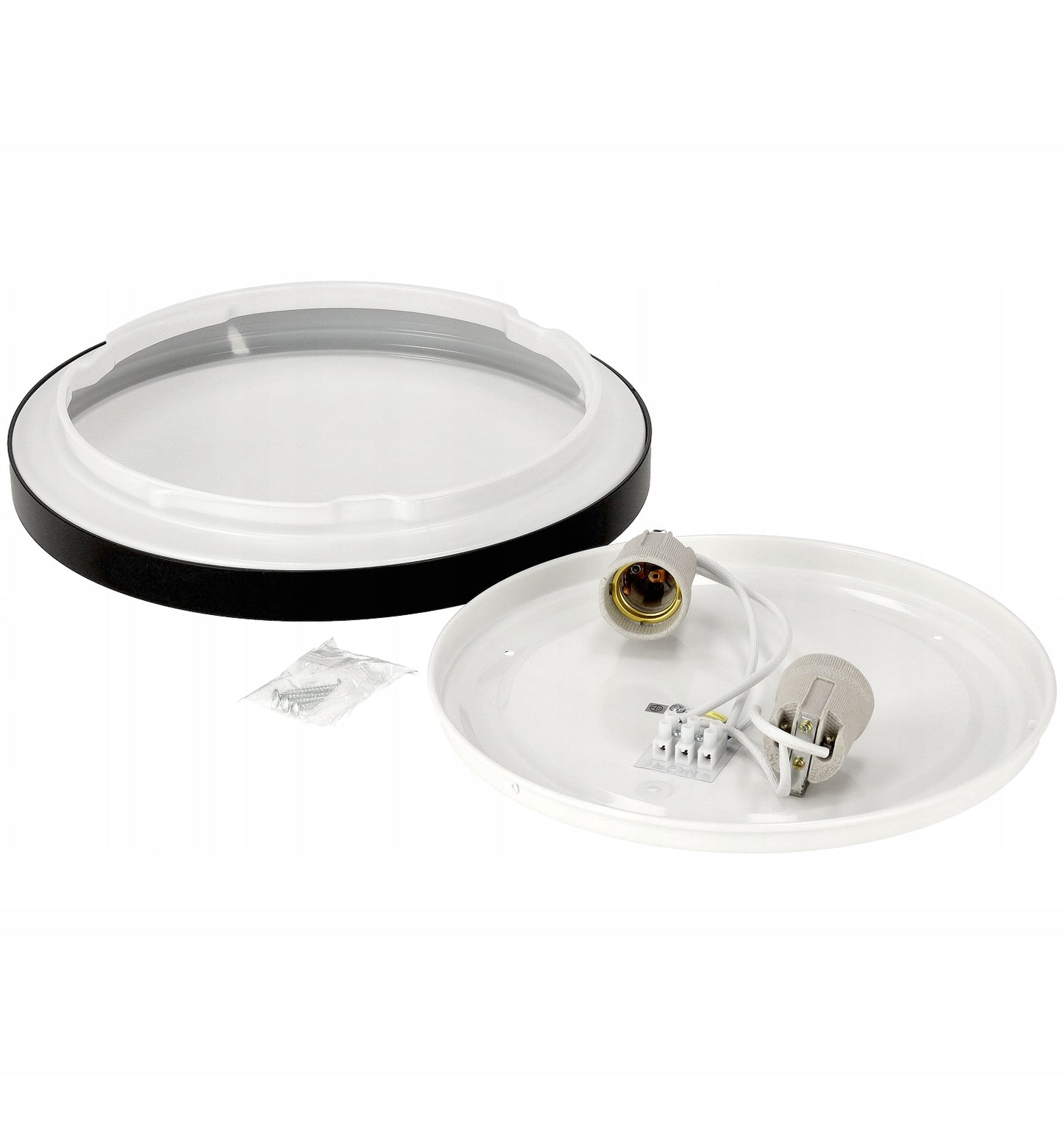 Lubinis plafonas LED 2xE27 APVALUS LARI-R LED lemputėms Aukšta kokybė