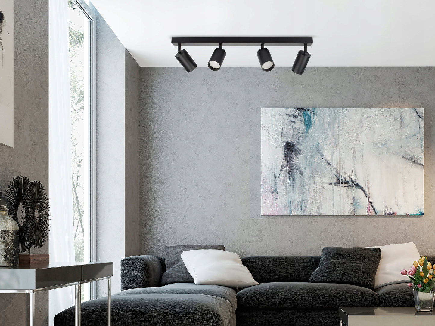 Lubinis šviestuvas Liustra Plafonas Vamzdžiai Metalinis SPOT BG4 LED GU10