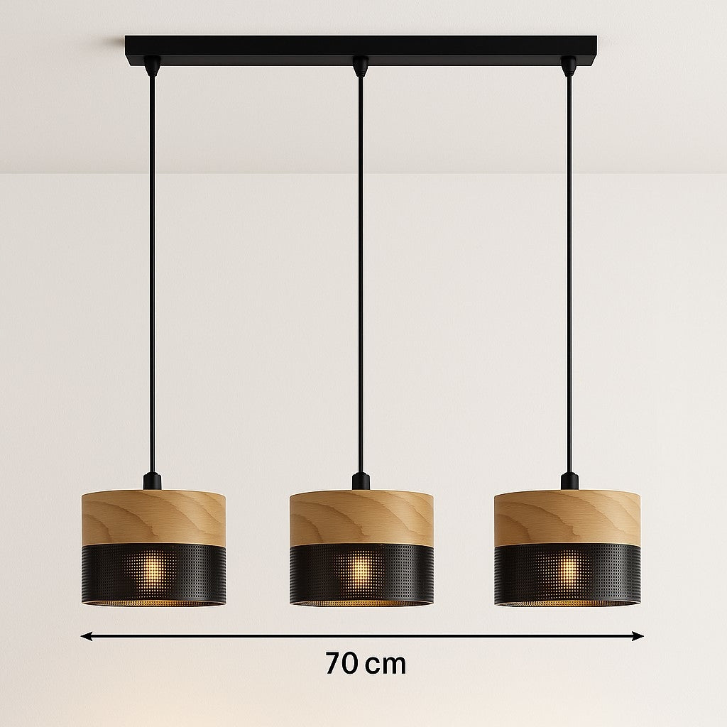 Pakabinamas šviestuvas liustra loft metal juodas E27 virš stalo svetainė virtuvė