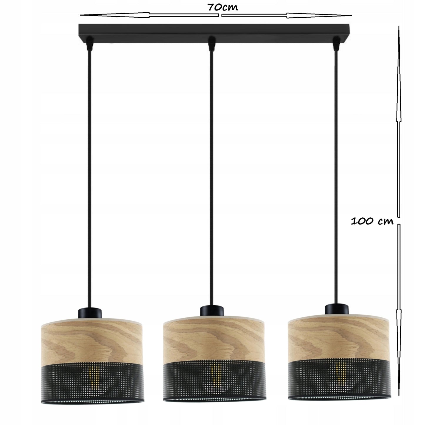 Pakabinamas šviestuvas liustra loft metal juodas E27 virš stalo svetainė virtuvė