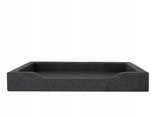 Vandeniui atspari šunų lova sofa XXL 120x80 cm, juoda