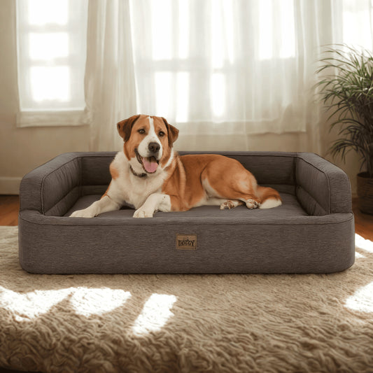 Šunų guolis – sofa, šunų lovelė – lengvai valoma 117x79 cm